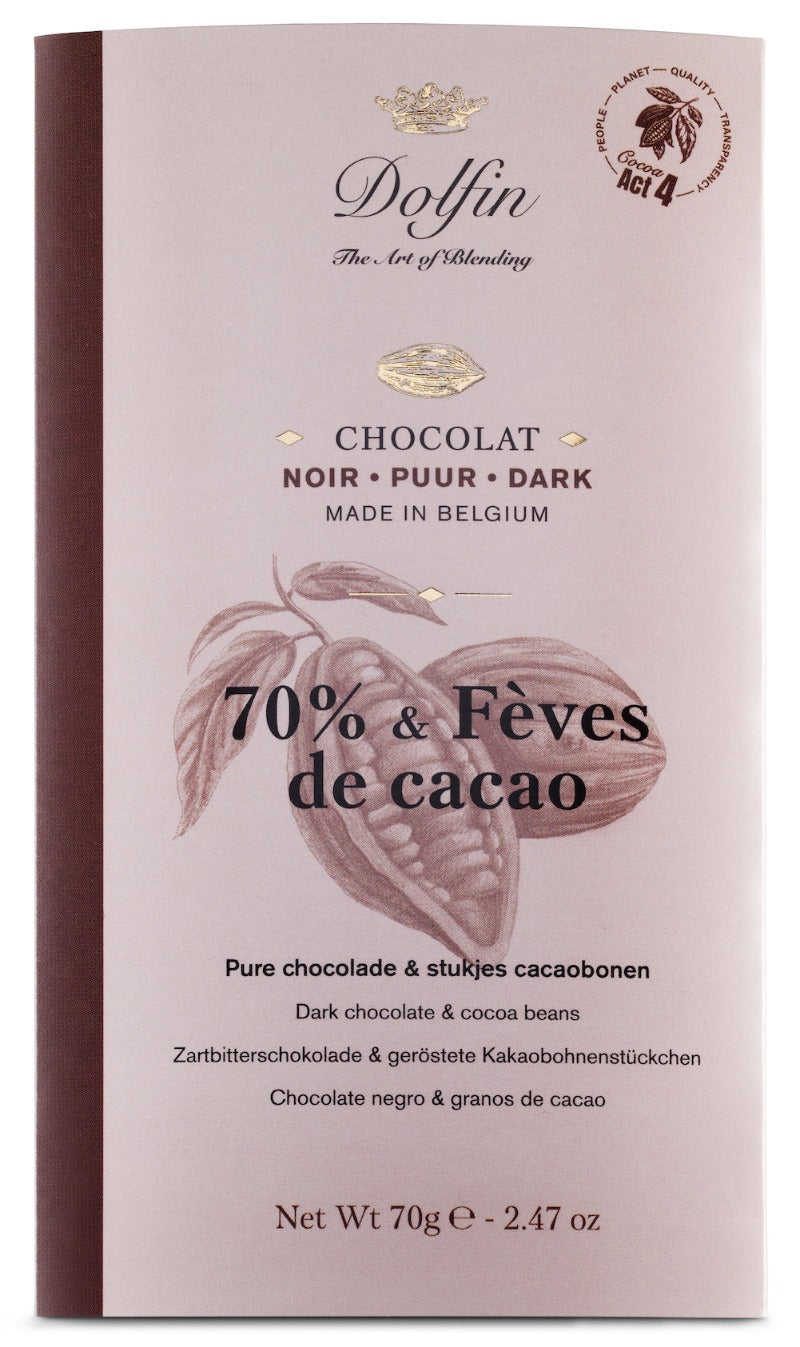 Dolfin Dark Chocolate 70% Cocoa 70g