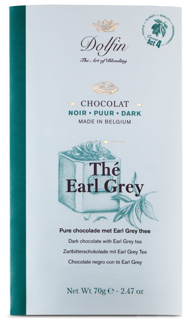 Dolfin Chocolate With Earl Grey Tea 70g