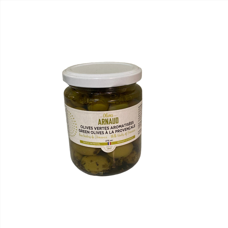 Arnaud Green Olives with Herbs of Provence 275ml