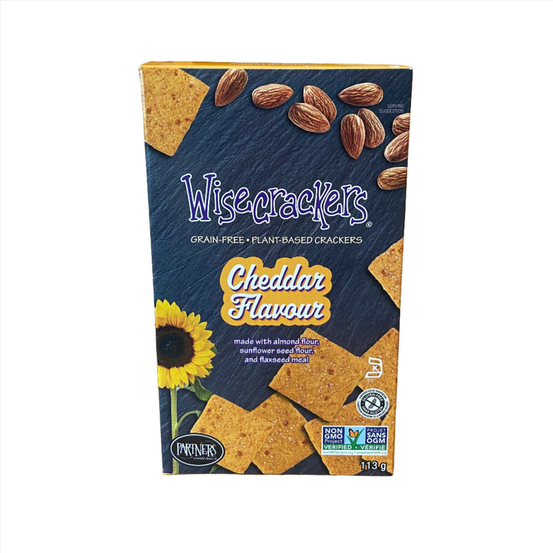 Wisecrackers Grain Free Plant Based Cheddar Flavour 113g