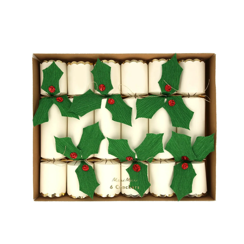 Meri Meri Christmas Holly Crackers