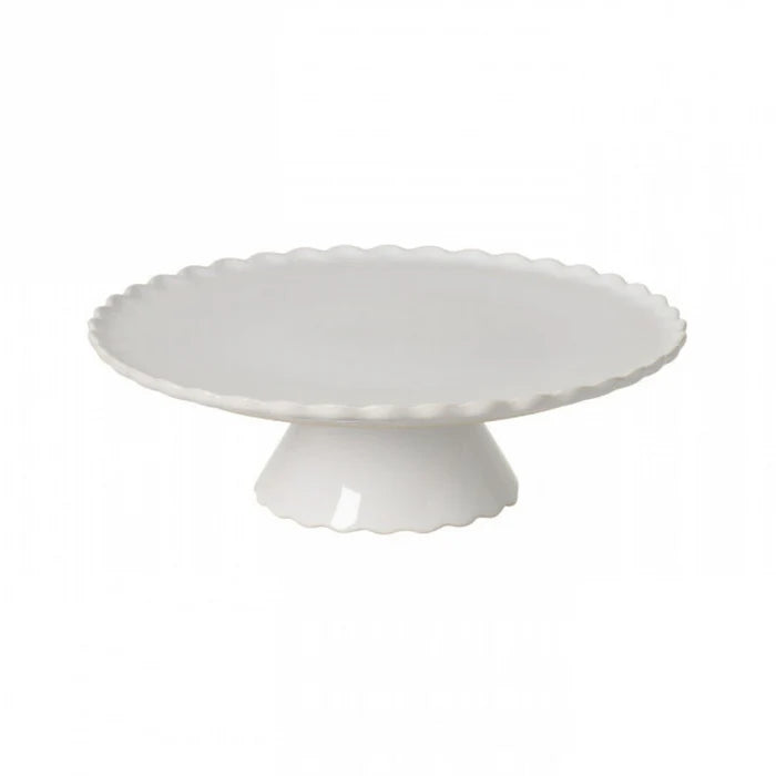 Casafina Forma Footed Plate White, Small
