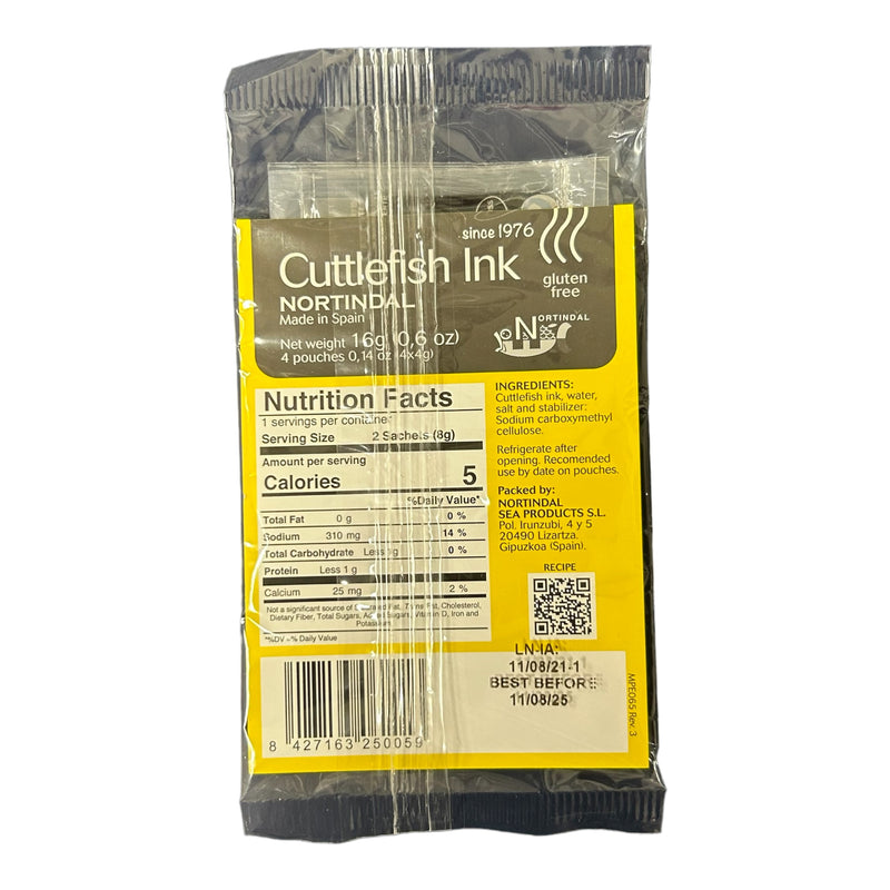 Nortindal Cuttlefish Ink 16g - 4 pouches
